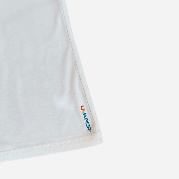 #91 SALT LIFE ~ Women’s White Tank Top with Signature Blue Sun Graphic Design - Picture 7 of 10